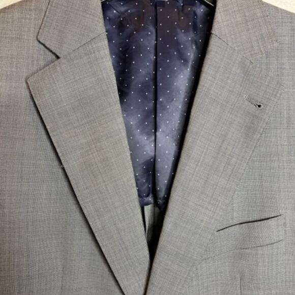 Alton Lane Single Breast Size 40S Wool Notch Lapel Blazer Gray - Picture 5 of 16